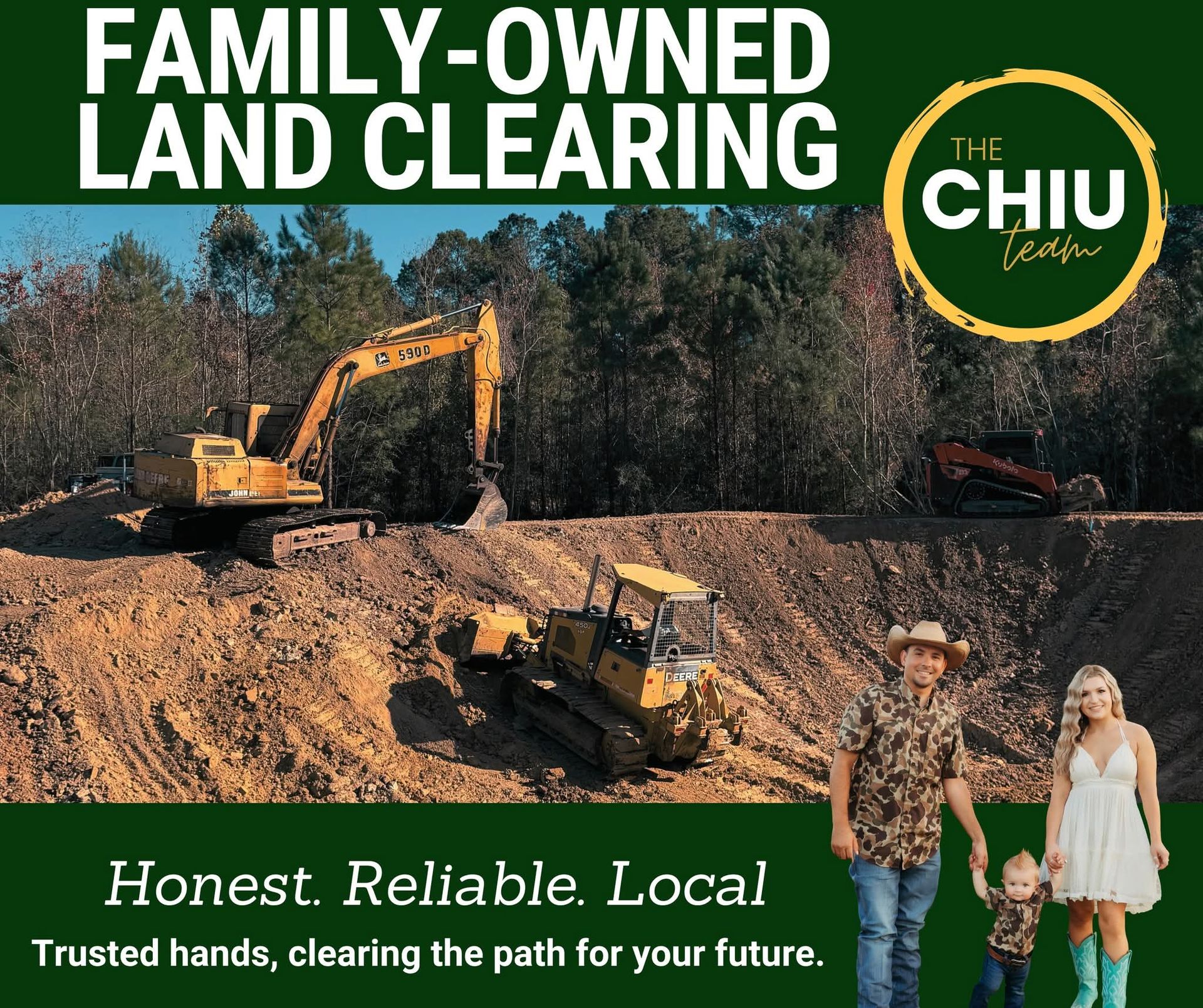 Land clearing in Splendora, Texas