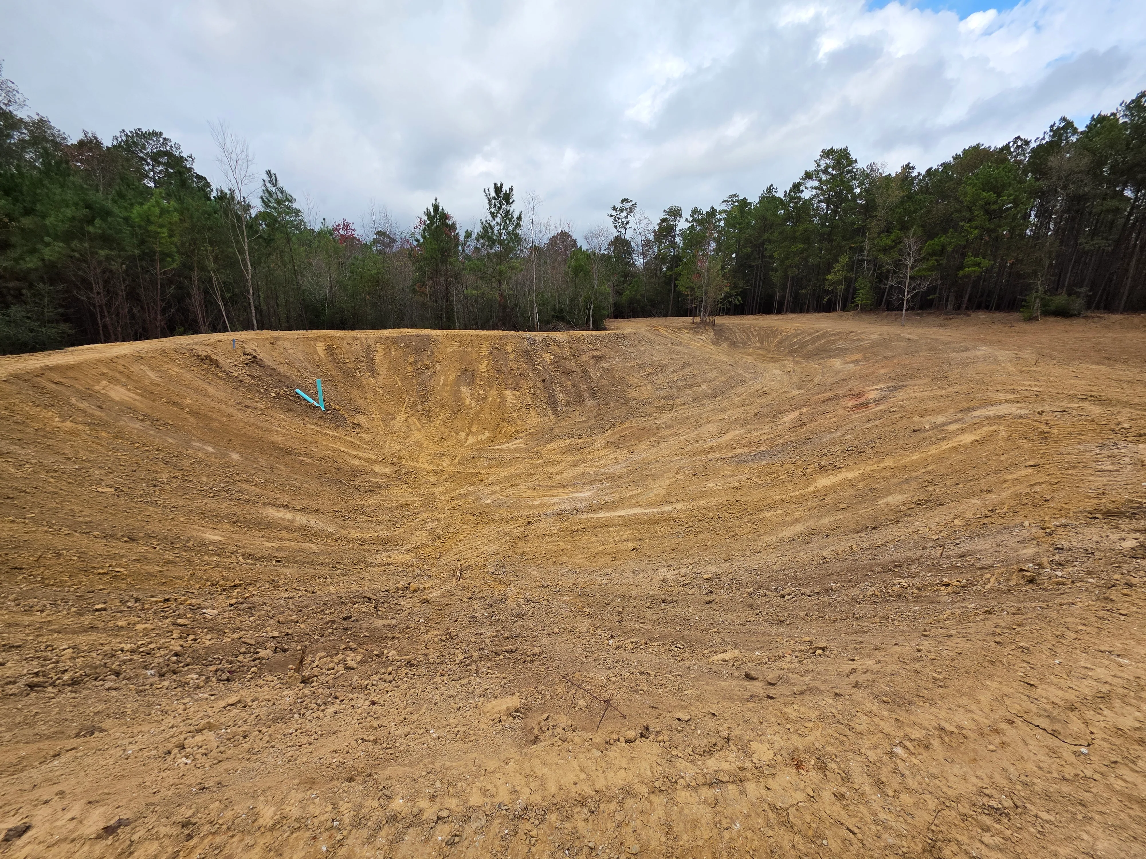 Site Cut To Finished Grade after