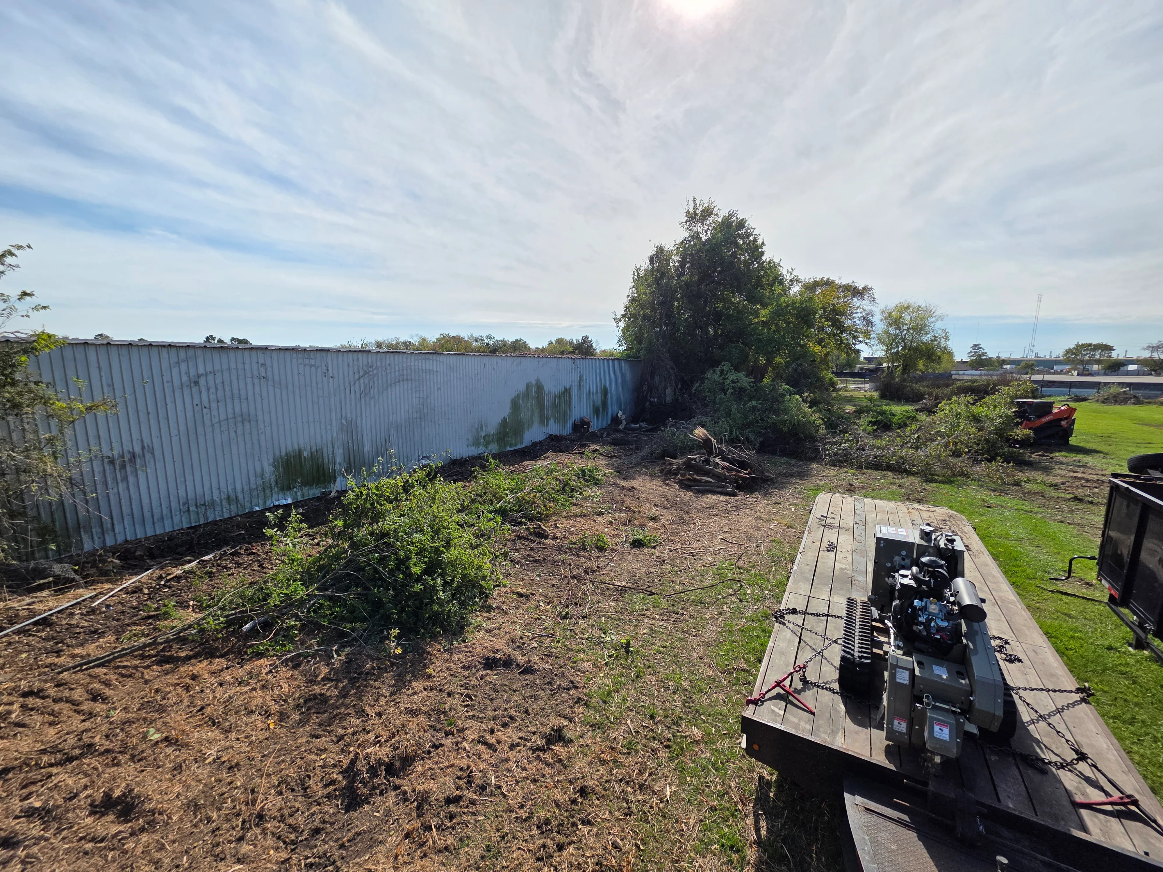 Fence Line Brush Reduction after